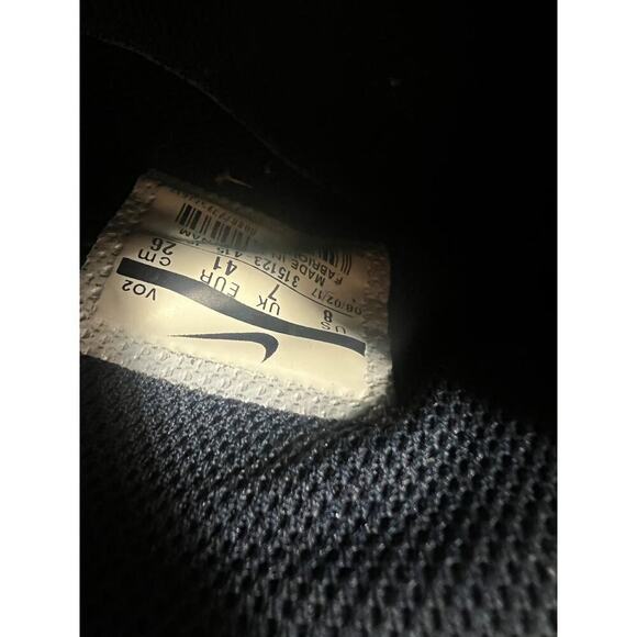 Nike AF1 hi top hook and loop closure navy blue size 8 - Picture 2 of 7